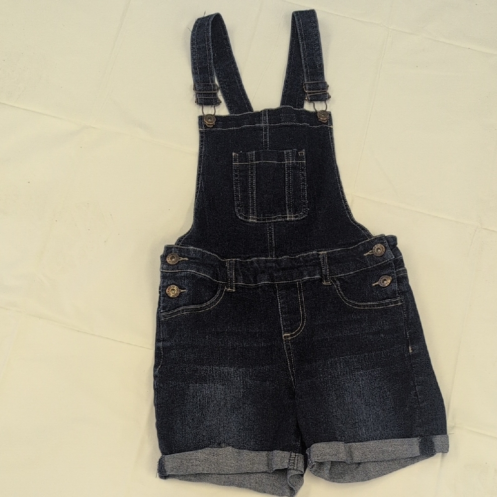 YMI Dark Blue Denim Overall Shorts